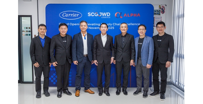 SJWD – Carrier – ALPHA ทำพิธีเปิดคลังสินค้าแห่งใหม่ โชว์ศักยภาพความร่วมมือเชิงกลยุทธ์สร้างเติบโตอย่างยั่งยืน