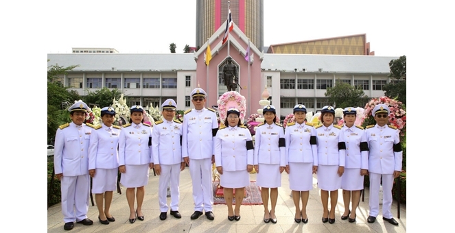 ออมสิน ร่วมพิธีวางพวงมาลาเนื่องในวันสมเด็จพระมหาธีรราชเจ้า