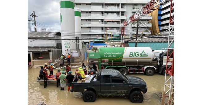 บีไอจี จัดส่งออกซิเจนเหลวให้โรงพยาบาลหาดใหญ่สำเร็จ