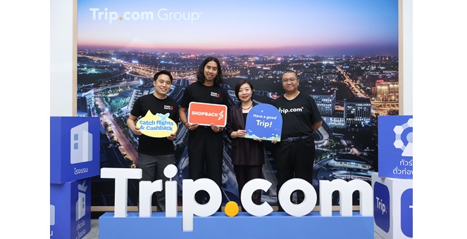 ShopBack และ Trip.com ฉลองความสำเร็จแคมเปญ “TripTastic” สร้างยอดจองกว่า 300,000 รายการ มอบแคชแบ็คพิเศษเพิ่มกว่า 4 เท่าให้นักเดินทางชาวไทย