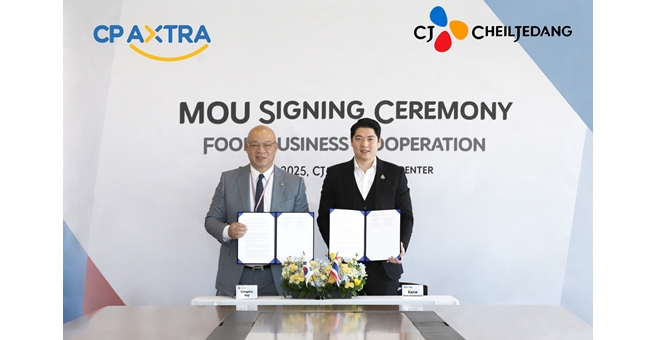 ซีพี แอ็กซ์ตร้า ผนึกกำลัง ซีเจ เชอิลเจดัง ขยายตลาดอาหารเกาหลีในไทยและอาเซียน