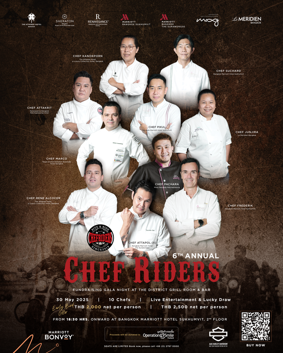ภารกิจ Chef Riders ครั้งที่ 6 รวมพลังเชฟชั้นนำจากโรงแรมในเครือแมริออท