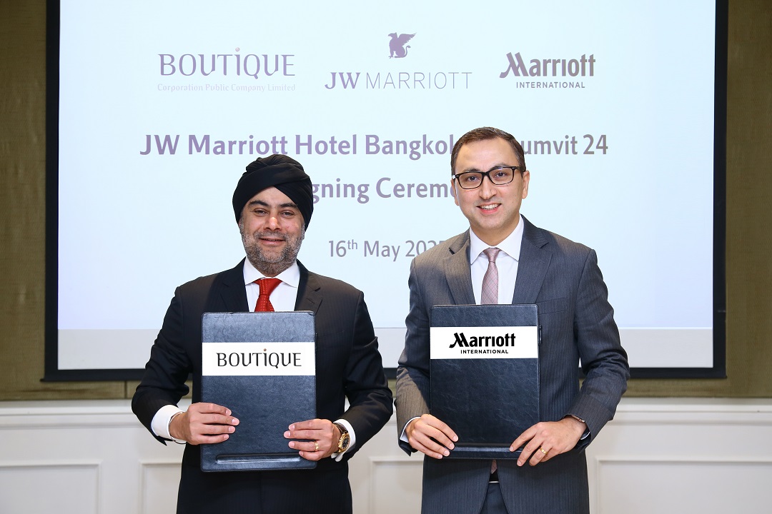 บูทิค คอร์ปอเรชั่น (BC) ผนึก Marriott International เปิดตัว “เจดับบลิว แมริออท โฮเทล แบงค็อก สุขุมวิท 24(JW MARRIOTT HOTEL BANGKOK SUKHUMVIT 24)” โรงแรมลักชูรี่ใหม่ระดับ 5 ดาว ใจกลางกรุงเทพฯ