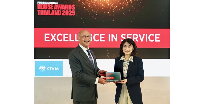 KTAM คว้า 3 รางวัลแห่งความสำเร็จระดับสากลจาก Fund Selector Asia สะท้อนศักยภาพการบริหารและความมุ่งมั่นอย่างไม่หยุดยั้ง เพื่อผลประโยชน์ของนักลงทุน