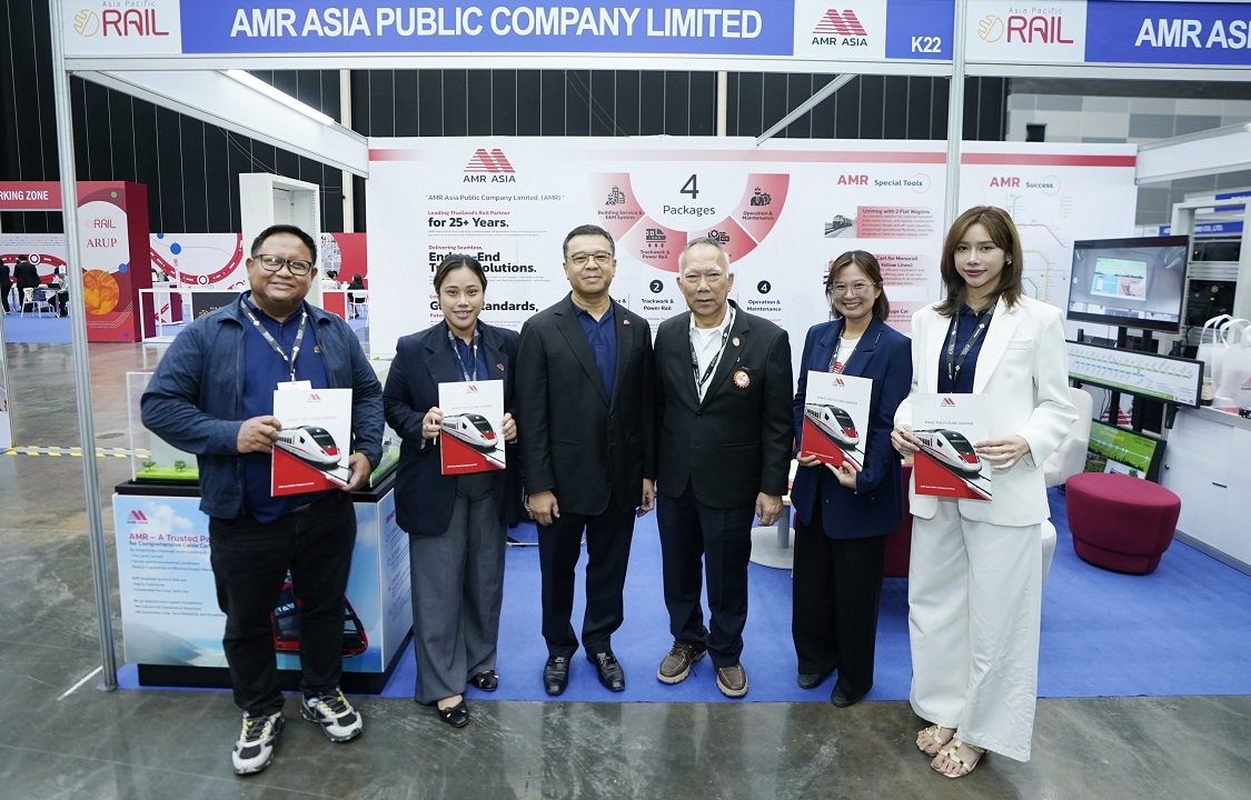 AMR โชว์สุดยอดนวัตกรรมและเทคโนโลยีระบบราง ในงาน Asia Pacific Rail 2025