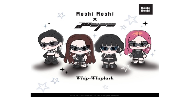 MOSHI ส่งคอลแลบส์สุดปัง! Moshi Moshi x aespa เจาะตลาด K-Pop Merchandise สร้างคาแรกเตอร์การ์ตูนจากอัลบั้ม `Whiplash` เอาใจแฟนคลับทั่วโลก