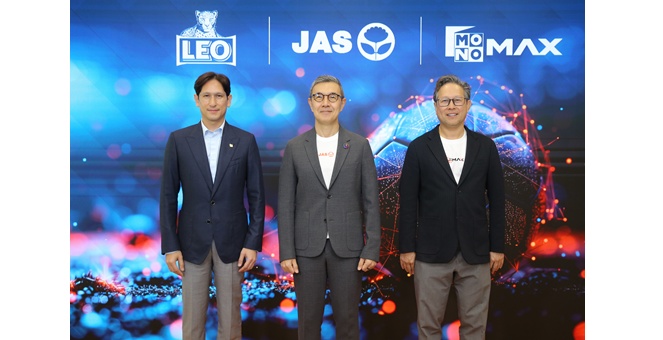 `ลีโอ` ผนึกกำลัง “JAS” เป็นผู้สนับสนุนหลักถ่ายทอดสดทุกนัด “พรีเมียร์ลีก-เอฟเอ คัพ” ต่อเนื่อง 6 ฤดูกาล ผนึกพันธมิตรลุยกิจกรรมทั่วประเทศ