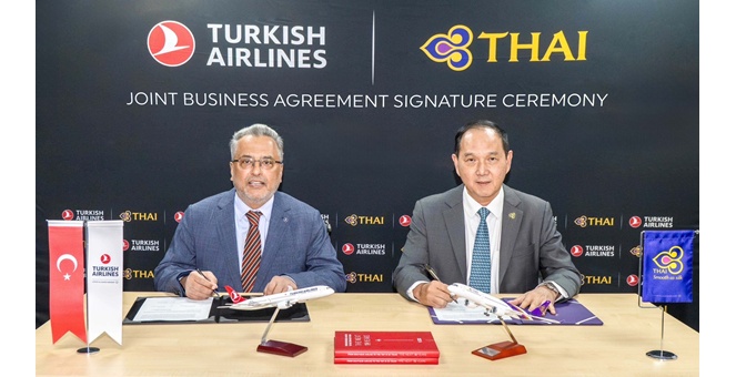 การบินไทยและเตอร์กิชแอร์ไลน์ส ร่วมลงนามสัญญาความร่วมมือการบินร่วมรูปแบบ Joint Business Agreement