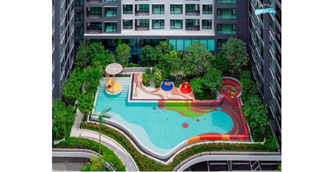 แอสเซทไวส์ เปิดชมส่วนกลางจริงครั้งแรก Atmoz Canvas Rayong คอนโดใหม่ติดเซ็นทรัล  เริ่ม 1.69 ล้านบาท