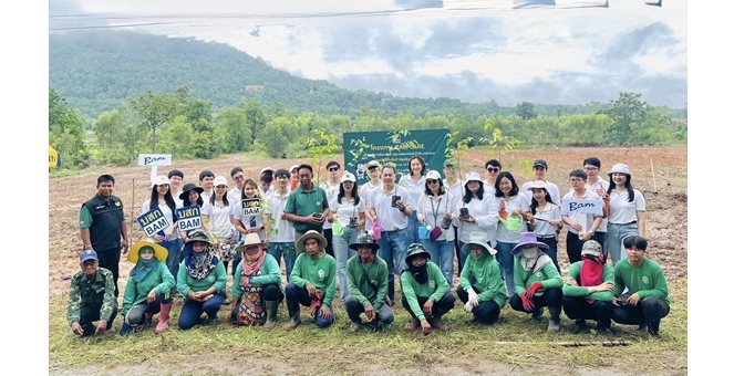 BAM เดินหน้าปลูกต้นไม้ในพื้นที่ทรัพย์ NPA ผ่านโครงการ “BAM CARE” รุกสร้างพื้นที่สีเขียว อย่างยั่งยืนใน 3 จังหวัด ตอกย้ำพันธกิจ ESG เพื่อสิ่งแวดล้อมและสังคม