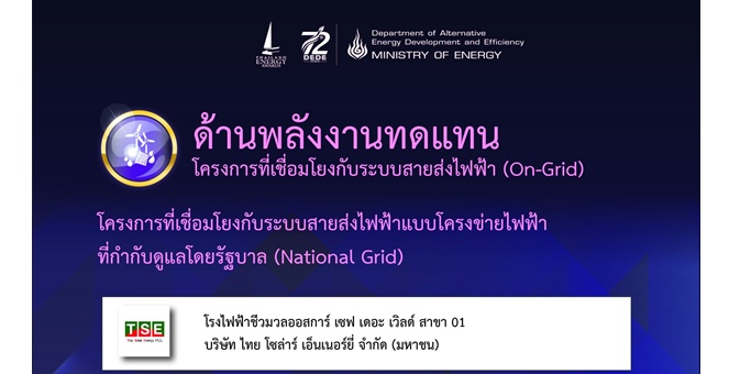 TSE คว้ารางวัลพลังงานยอดเยี่ยม Thailand Energy Award 2 ปีซ้อน เดินหน้าธุรกิจพลังงานหมุนเวียน หนุนเป้าโตยั่งยืน