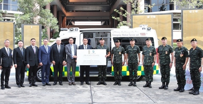 SFLEX มอบรถพยาบาล 3 คัน พร้อมเครื่องช่วยหายใจ สนับสนุนภารกิจชายแดนไทย