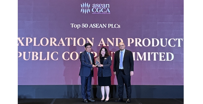 ปตท.สผ. คว้า 2 รางวัลการกำกับดูแลกิจการที่ดีระดับอาเซียนจาก ASEAN CG Scorecard 2567