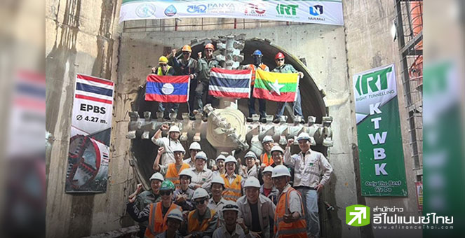 RT เร่งเครื่องเจาะทะลุอุโมงค์ระบายน้ำคลองทวีวัฒนา ระยะทาง 2,033 เมตร มูลค่า 1.85 พันลบ. ส่งมอบงาน ก.พ.69