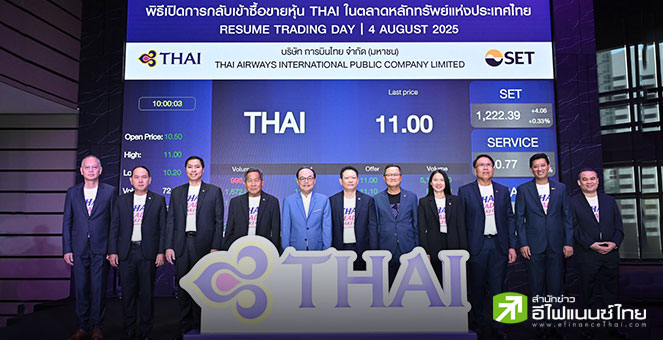THAI ปลื้ม! หวนเทรดวันแรกราคาเกินคาด ปักธงปี 76 รายได้แตะ 4 แสนลบ.-ขยายฝูงบินครบ 150 ลำ