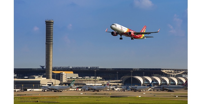 เวียตเจ็ทไทยแลนด์ ครองจำนวนเที่ยวบินในประเทศจากสุวรรณภูมิมากที่สุด