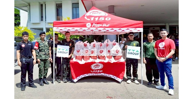 `แนวหน้าอิ่มท้อง แนวหลังอิ่มใจ” TTA และพิซซ่า ฮัท ขอร่วมแสดงความขอบคุณทหารกล้าวีรบุรุษชายแดนไทย-กัมพูชา
