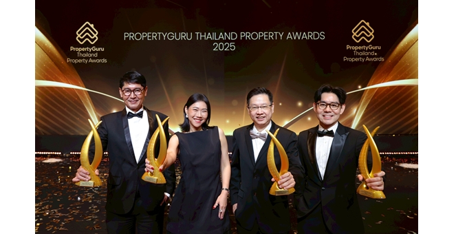 “พฤกษา” ท็อปฟอร์มต่อเนื่อง คว้ารางวัลใหญ่ “Best Wellness Developer” พร้อมอีก 3 รางวัลสำคัญ จากเวทีระดับสากล PropertyGuru Thailand Property Awards 2025