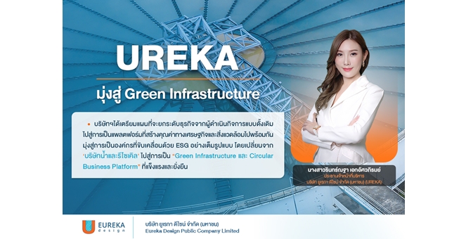 UREKA เดินหน้าลงทุนพลังงานสะอาด ติดตั้ง Solar Floating ช่วยลดต้นทุน–ลดคาร์บอน ปักธงสู่ Green Infrastructure อย่างยั่งยืน
