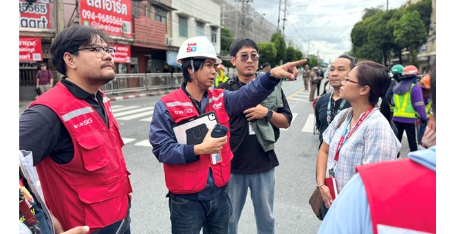 ทรู คอร์ปอเรชั่น เร่งเสริมสัญญาณมือถือ–เน็ตบ้าน หลังเหตุถนนทรุดตัววงกว้างหน้าวชิรพยาบาล