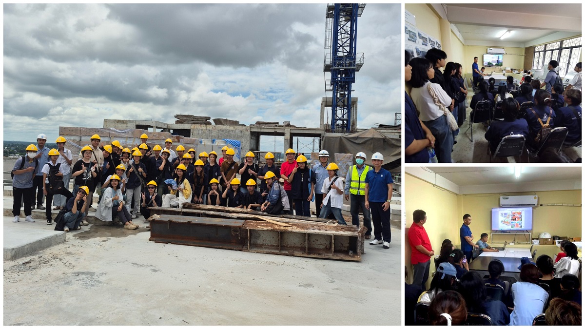 STI เปิดโลกการเรียนรู้นอกห้องเรียน ถ่ายทอดประสบการณ์งานก่อสร้างสู่นิสิตสถาปัตย์ ม.มหาสารคาม